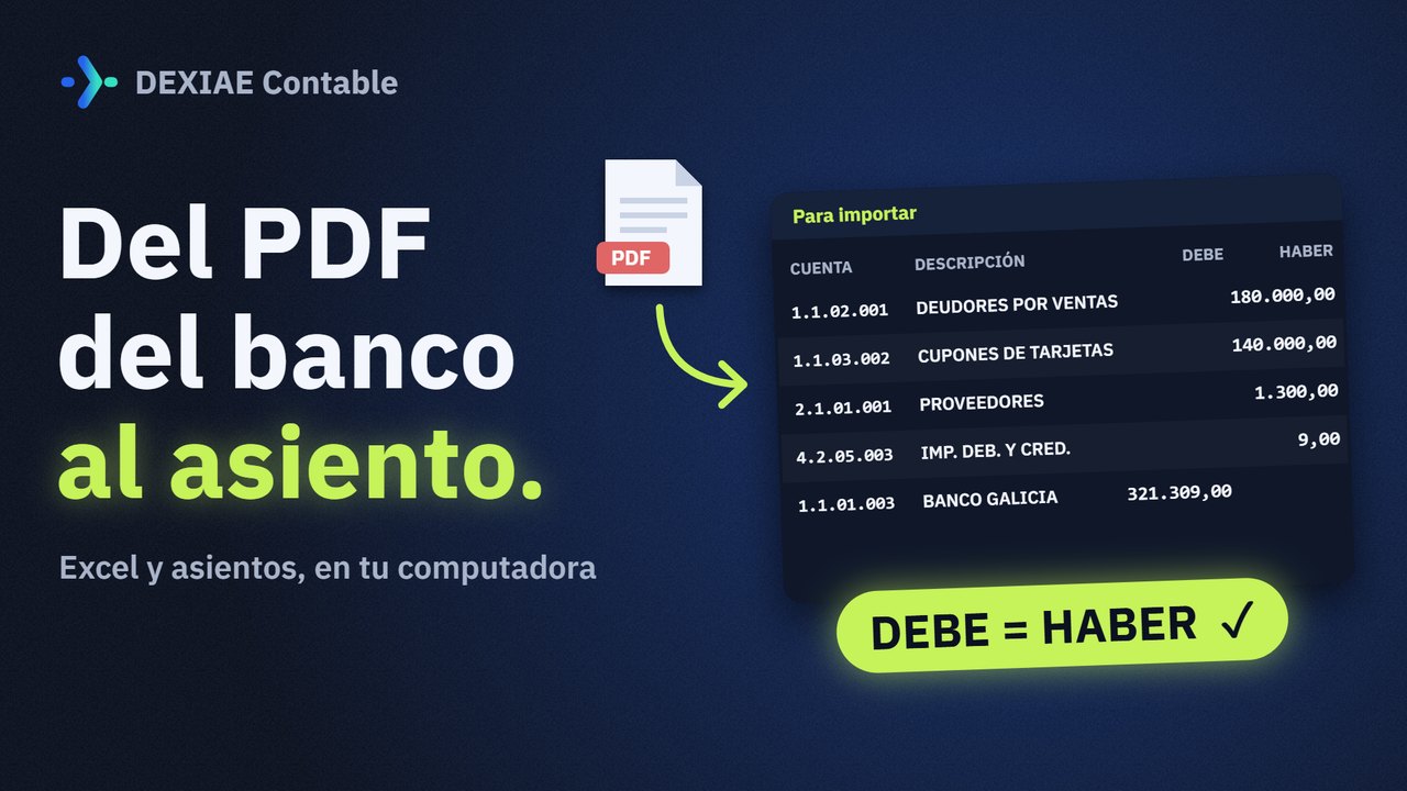 Video de DEXIAE Contable: del PDF del banco al asiento